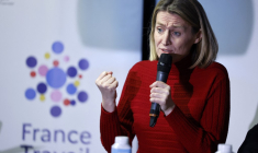 Astrid Panosyan-Bouvet, le 4 février 2025, à Paris ( AFP / LUDOVIC MARIN )