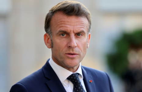 Le président Emmanuel Macron à l'Elysée, le 4 juillet 2025 à Paris ( AFP / Ludovic MARIN )