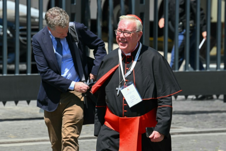 Le cardinal luxembourgeois Jean-Claude Hollerich, archevêque de Luxembourg, le 29 avril 2025 au Vatican ( AFP / Andreas SOLARO )