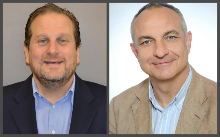 Lloyd Diamond, directeur général de Pixium Vision et Guillaume Renondin, directeur financier. (crédit : DR)