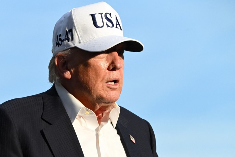 Donald Trump à Washington le 15 mai 2026. ( AFP / ALEX WROBLEWSKI )