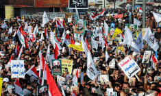 MANIFESTATION À BAGDAD POUR L'ANNIVERSAIRE DE L'ASSASSINAT DE SOLEIMANI