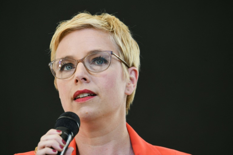 La députée de Seine-Saint-Denis Clémentine Autain s'est dite, mercredi 30 avril 2025, prête à être candidate pour représenter l'union de la gauche pour l'élection présidentielle de 2027 ( AFP / ALAIN JOCARD )