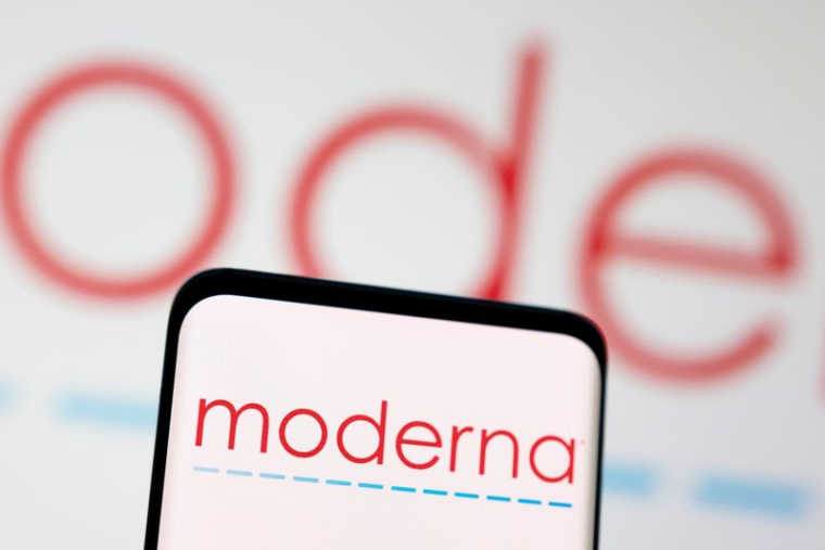 Une illustration du logo de Moderna