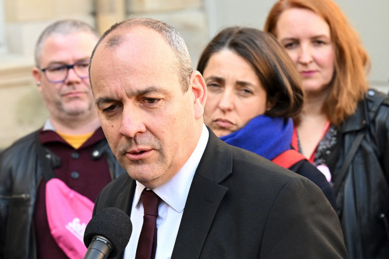 Laurent Berger à Paris, le 5 avril 2023. ( AFP / BERTRAND GUAY )