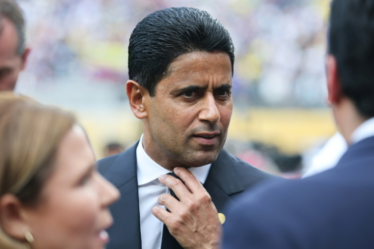 Le président du PSG Nasser Al-Khelaïfi au MetLife Stadium d'East Rutherford, dans le New Jersey, le 13 juillet 2025 ( GETTY / ALEX GRIMM )