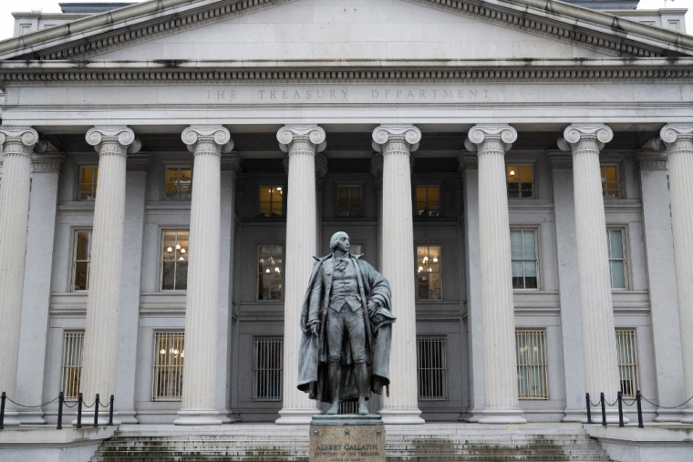 Le siège du Trésor américain, à Washington, aux États-Unis. ( AFP / SAUL LOEB )