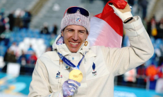 Biathlon - Cérémonie de victoire du sprint 10km hommes