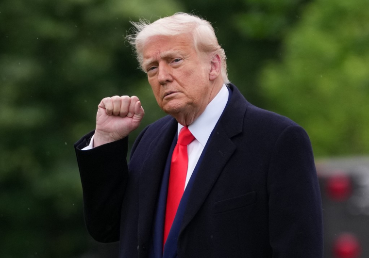 Donald Trump à Washington, aux États-Unis, le 22 mai 2025. ( GETTY IMAGES NORTH AMERICA / KEVIN DIETSCH )