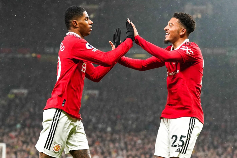 Jadon Sancho félicite Marcus Rashford et charge Manchester United