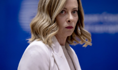 Giorgia Meloni à Bruxelles, en Belgique, le 17 juin 2024. ( AFP / NICK GAMMON )