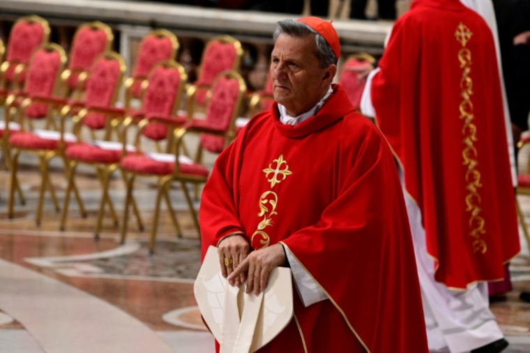 Le cardinal maltais Mario Grech, évêque de Gozo, assiste à une messe à la basilique Saint-Pierre au Vatican, le 30 avril 2025 ( AFP / Tiziana FABI )