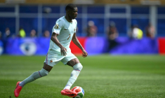 Ousmane Dembélé, auteur d'un triplé contre la Norvège (4-1) lors du Mondial, le 26 juin 2026 à Foxborough près de Boston ( AFP / MAURO PIMENTEL )