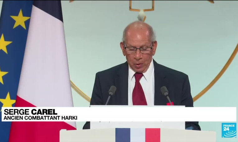 Harkis de la guerre d'Algérie: Macron annonce une loi de réparation