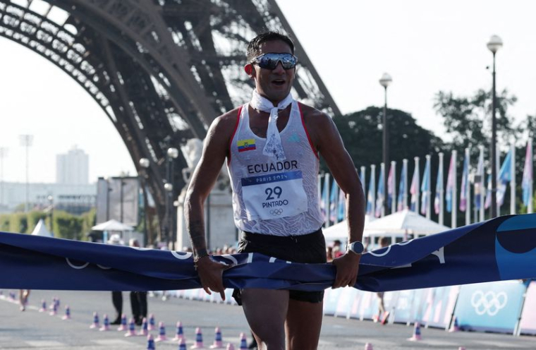 JO - Athlétisme (H) - Brian Daniel Pintado médaillé d'or en 20km marche