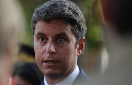 Gabriel Attal, le 2 septembre 2024, à Issy les Moulineaux ( AFP / THIBAUD MORITZ )
