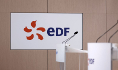 Logo EDF, à Paris