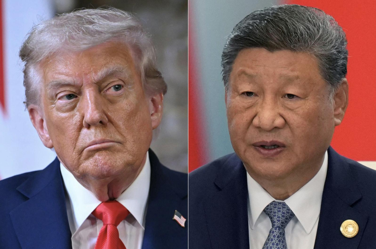 La Chine s'est dit prête à se battre "jusqu'au bout" dans la guerre commerciale qui l'oppose aux Etats-Unis.  ( AFP/POOL / ANDREW CABALLERO-REYNOLDS )