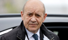 Jean-Yves Le Drian, ministre français de l'Europe et des Affaires étrangères, à Paris, France