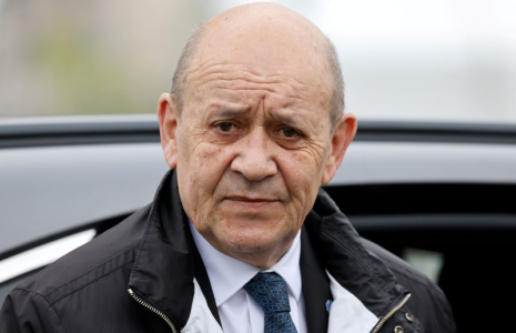 Jean-Yves Le Drian, ministre français de l'Europe et des Affaires étrangères, à Paris, France