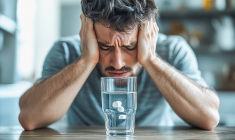 Si la gueule de bois peut survenir à partir d'une alcoolisation modérée, la dose minimale varie fortement selon les individus. (crédit : Adobe Stock / photo générée par IA)