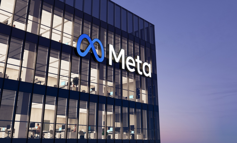 Un bâtiment de Meta affichant le logo du groupe. (Crédit:  / Adobe Stock)
