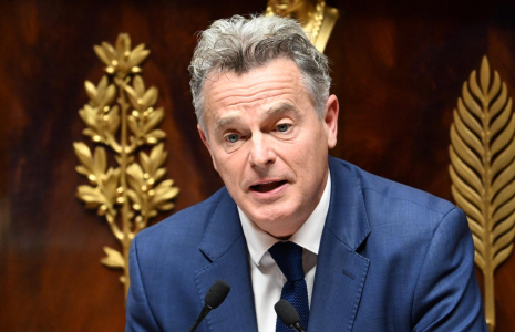 Fabien Roussel, le 23 octobre 2023, à l'Assemblée nationale ( AFP / Bertrand GUAY )