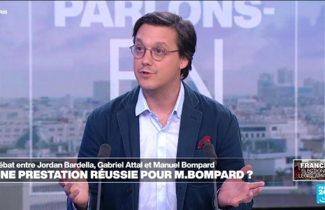 Législatives : que retenir du premier débat Bardella-Attal-Bompard ?