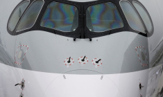 Un Airbus A350-1000 près de Toulouse