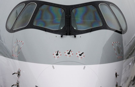 Un Airbus A350-1000 près de Toulouse