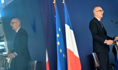 Le ministre français de l'Economie, Roland Lescure, à Bercy le  11 septembre 2026. ( AFP / LOU BENOIST )