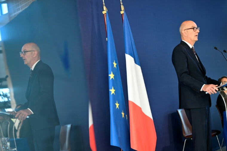 Le ministre français de l'Economie, Roland Lescure, à Bercy le  11 septembre 2026. ( AFP / LOU BENOIST )