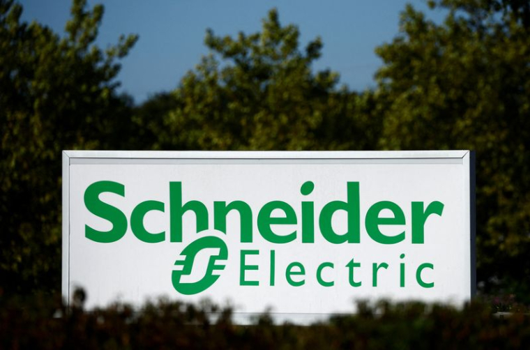 Le logo de Schneider Electric à Nantes