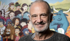 Gérard Miller lors de la sortie de la BD "50 nuances de Grecs", à Paris le 15 novembre 2019 ( AFP / JOEL SAGET )