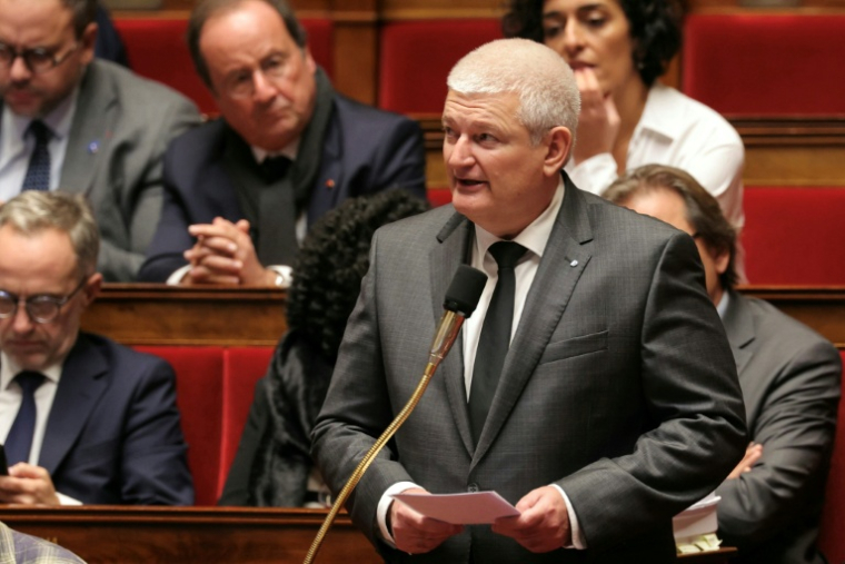 Le député Olivier Falorni, le 12 novembre 2025 à l'Assemblée nationale à Paris ( AFP / Thomas SAMSON )
