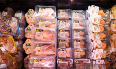 Rayon volaille d'un supermarché allemand