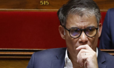 Olivier Faure à Paris, le 7 juin 2023. ( AFP / LUDOVIC MARIN )