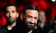 Cyril Hanouna à Paris, le 11 mars 2023. ( AFP / FRANCK FIFE )