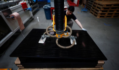 Une usine de panneaux photovoltaïques près de Nantes