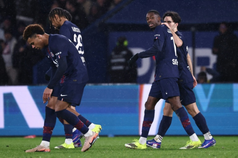 Le PSG, porté par un grand Ousmane Dembélé a dominé le LOSC au Parc des Princes, le 16 janvier 2026  ( AFP / Anne-Christine POUJOULAT )