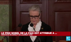 REPLAY - Le Nobel de la paix 2022 attribué à un Biélorusse et deux ONG russe et ukrainienne