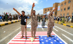 Manifestation de soutien aux rebelles houthis à Sanaa, au Yémen, le 22 juillet 2026 ( AFP / Mohammed HUWAIS )