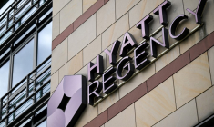 Le Hyatt Regency hotel à Mainz, en Allemagne. ( AFP / KIRILL KUDRYAVTSEV )