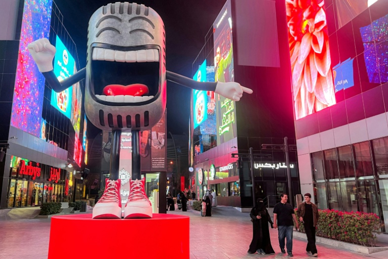 Le Riyadh Comedy Festival, le 6 octobre 2025 en Arabie saoudite ( AFP / Fayez Nureldine )