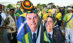 Les partisans de l'ancien président brésilien Jair Bolsonaro participent à une marche demandant l'amnistie pour ceux condamnés pour tentative de coup d'Etat, à Brasilia, le 7 octobre 2025 ( AFP / Evaristo Sa )