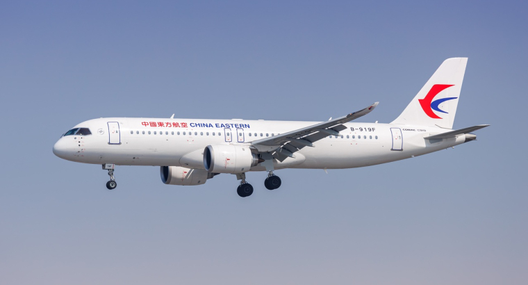 Le Comac C-919 est le premier avion entièrement développé en Chine. (crédit : Adobe Stock)