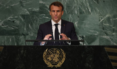 Emmanuel Macron s'adresse à la 77e session de l'Assemblée générale des Nations Unies