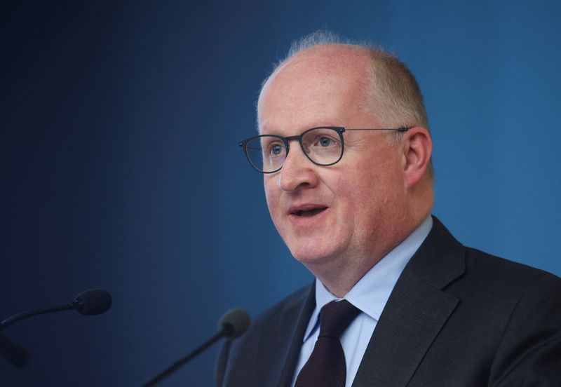 Philip Lane, économiste en chef de la Banque centrale européenne, lors d'une conférence à l'université de Chypre à Nicosie