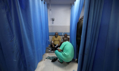 Des patients à l'hôpital Al Shifa de Gaza