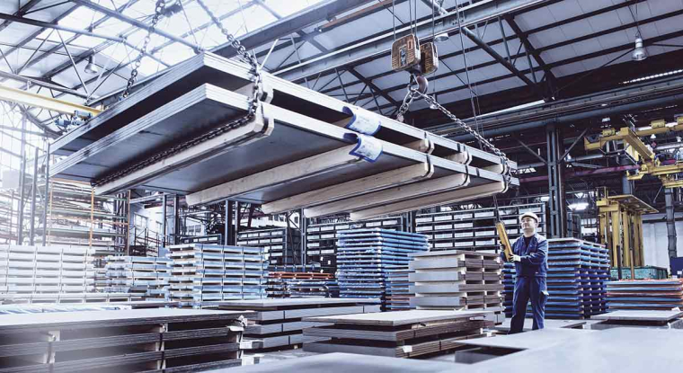 La production des industrie les plus énergivores, comme la métallurgie, a fortement chuté ces derniers mois. (© ThyssenKrupp Steel Europe Fotog)